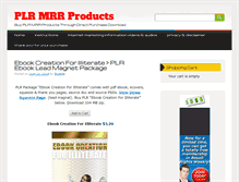 Tablet Screenshot of plr-mrr-products.com